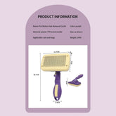 Self-Cleaning Slicker Dog Grooming Brush for Dogs and Cats